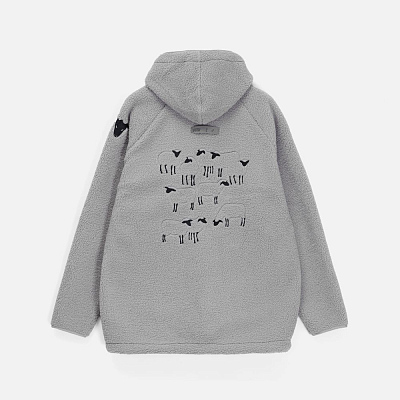 Анорак унисекс Oblako, молочно-белый