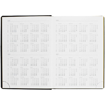 Ежедневник Mobile на заказ, недатированный, черно-желтый