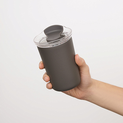 Термокружка вакуумная Strada, серая