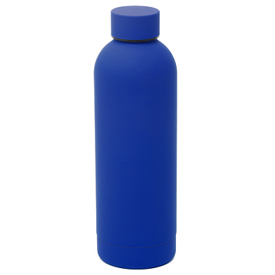 Термобутылка Perfecto софт-тач  (Синий.)