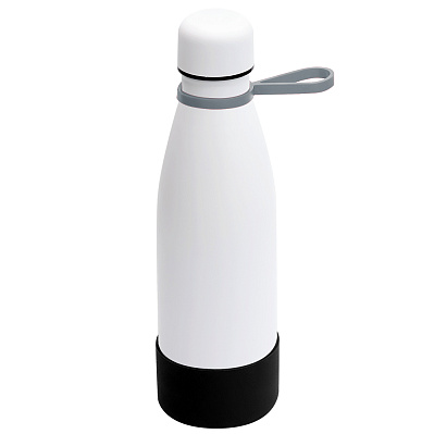 Термобутылка герметичная вакуумная Olivia To Go, белый/серый/чёрный (Белый/серый/черный)