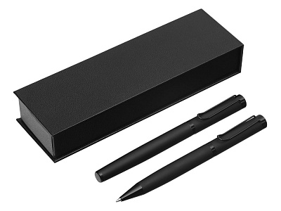 Подарочный набор из 2-х ручек Black Lama soft-touch (Чёрный)