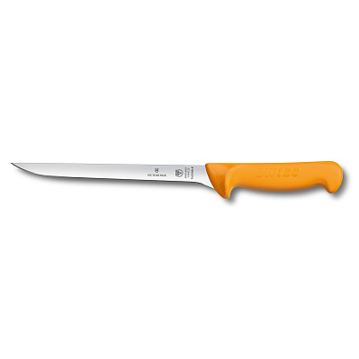 Нож для филировки рыбы VICTORINOX Swibo с гибким лезвием 20 см, жёлтый (Желтый)
