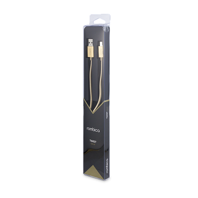 Кабель Micro USB Rombica Twist Gold