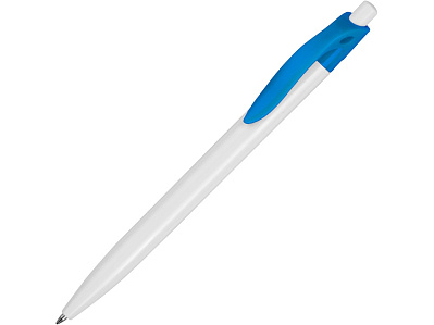 Ручка пластиковая шариковая Какаду (Белый/голубой)