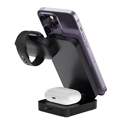 Беспроводной магнитный ПЗУ Pero WB01 Ultimate MagSafe 3в1