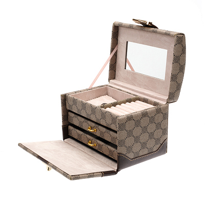 Шкатулка для украшений Jardin D'Ete, цвет коричнево-бежевый, 18,0 x 12,5 x 13,5  см