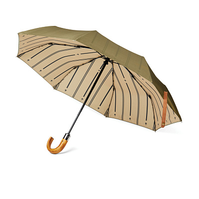 Складной зонт VINGA Bosler из rPET AWARE™, d96 см (Зеленый;)