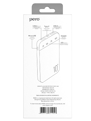 ПЗУ PERO PB03 10K, черный