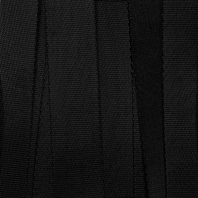 Стропа текстильная Fune 25 S, черная, 10 см (Чёрный)