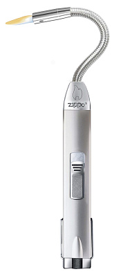 Зажигалка газовая ZIPPO Flex Neck, сталь, серебристая, 25x12x289 мм, в блистере (Серебристый)