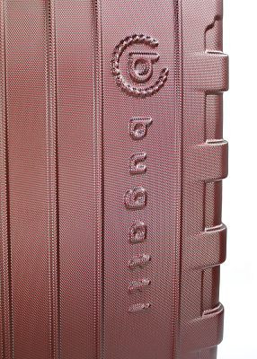 Чемодан BUGATTI Galatea, бордовый, поликарбонат / АБС-пластик, 36,5х24,5х56 см, 38 л