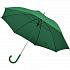 Зонт-трость с пластиковой ручкой, механический; зеленый; D=103 см; 100% полиэстер 190 T - Фото 1