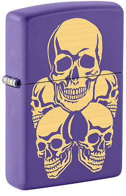 Зажигалка ZIPPO с покрытием Purple Matte, латунь/сталь, фиолетовая, 38x13x57 мм (Фиолетовый)