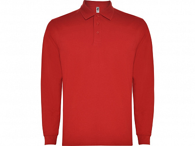 Рубашка поло Carpe мужская с длинным рукавом (Красный)