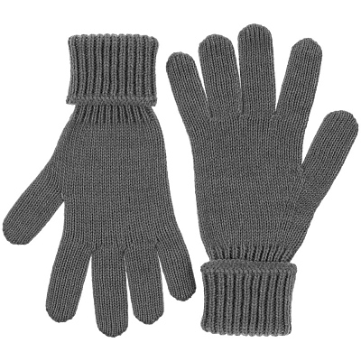 Перчатки Alpine, серый меланж