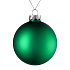 Елочный шар Finery Matt, 10 см, матовый зеленый - Фото 1