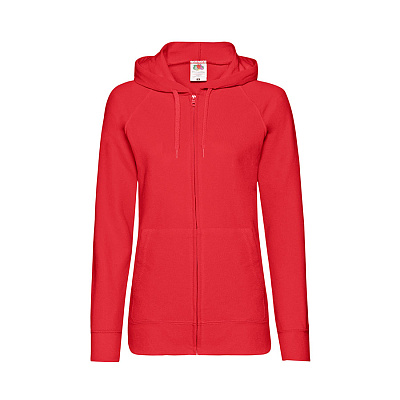 Толстовка женская без начеса LADIES LIGHTWEIGHT HOODED SWEAT 240 (Красный)