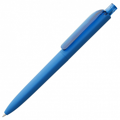 Ручка шариковая Prodir DS8 PRR-T Soft Touch, голубая (Голубой)