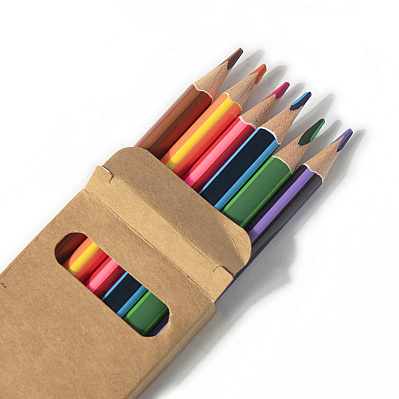Набор цветных карандашей двухцветных MERIDIAN, 6шт./12 цветов (Бежевый)