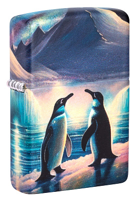 Зажигалка ZIPPO Penguin с покрытием Glow In The Dark Green, латунь/сталь, разноцветная, 38x13x57 мм (Разноцветный)