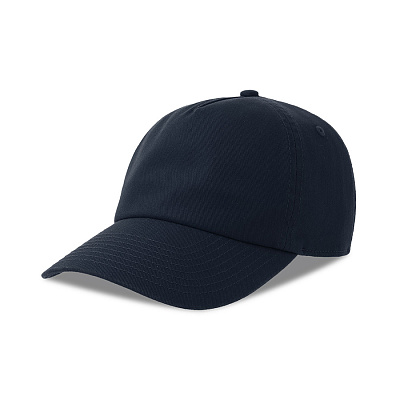 Бейсболка DAD HAT-S, 5 клиньев, металлическая застежка (Тёмно-синий)