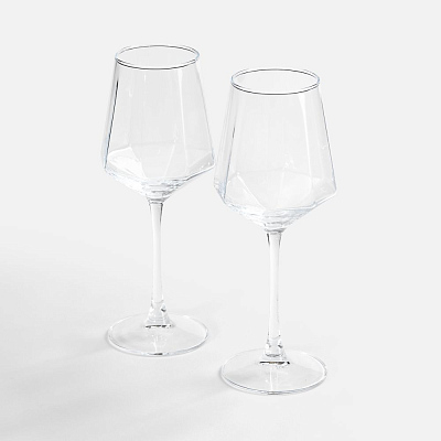 Набор из 2 бокалов для вина Fasetti