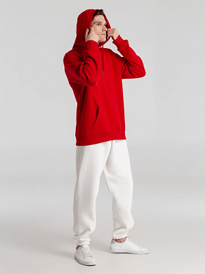 Толстовка с капюшоном унисекс King, красная