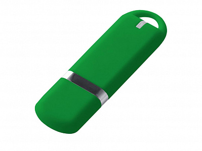 USB 2.0- флешка на 32 Гб, soft-touch (Зеленый)
