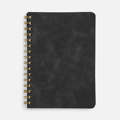 Ежедневник Spiral, недатированный, черный