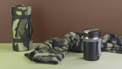 Термос для еды "Take away" 600 мл, покрытие пудра, черный