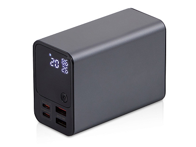 Внешний аккумулятор для ноутбуков EpIQ, 100 Вт, 30000 mAh (Тёмно-серый)