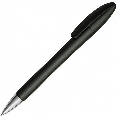 Ручка шариковая Moon Metallic, черная (Черный)