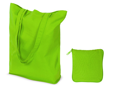 Складная хлопковая сумка Skit (Зеленое яблоко)