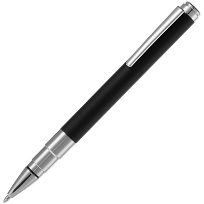 Ручка шариковая Kugel Chrome, черная (Черный)
