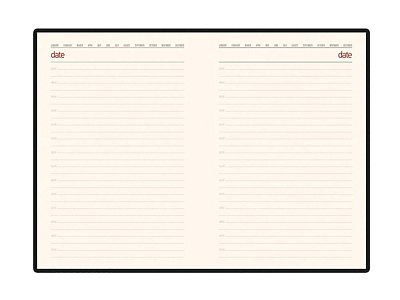 Ежедневник недатированный А5 Senate с магнитным клапаном