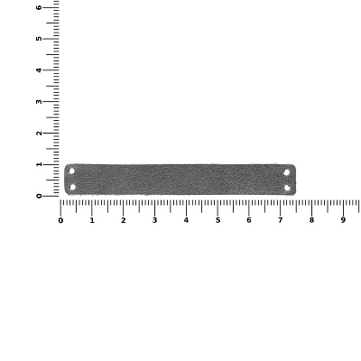 Лейбл кожаный Beta, XS, серый