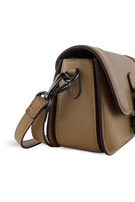 Сумка женская наплечная BUGATTI Zita, коньячная, полиуретан, 22 x 10 x 15 см