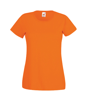 Футболка женская FOTL Lady-Fit Valueweight T (Оранж)