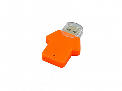USB 2.0- флешка на 16 Гб в виде футболки (Оранжевый)