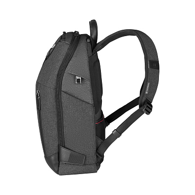 Рюкзак VICTORINOX Architecture Urban2 City Backpack 14'', серый, полиэстер / кожа, 30x19x42 см, 17 л
