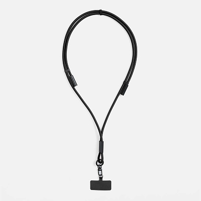 Кабель-ланьярд energyFlex Power Delivery 60 Вт, черный (Чёрный)