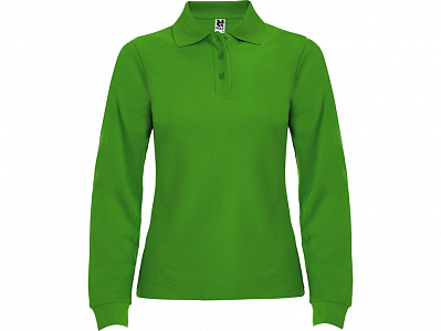 Рубашка поло Estrella женская с длинным рукавом (Травянисто-зеленый)