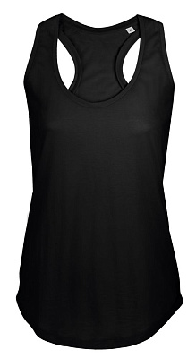 Майка женская Moka 110, белая (Чёрный)