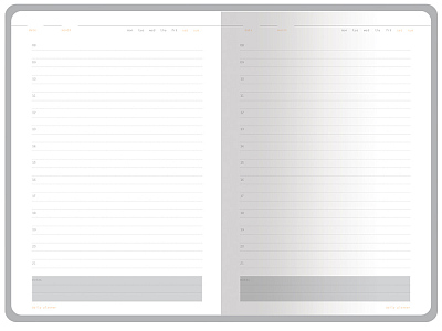 Ежедневник недатированный А5 Mercury