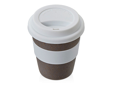 Стакан из бамбукового волокна Café (Серо-коричневый/белый)