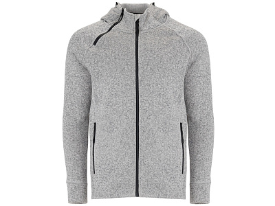 Толстовка на молнии Everest, мужская (Меланжевый белый)