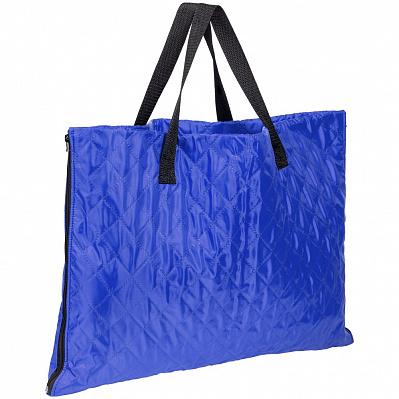 Плед-сумка для пикника Interflow, синяя (Синий)