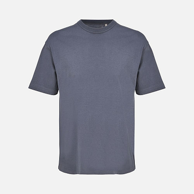 Футболка оверсайз мужская Boxy Men, бежевая (льняная) (Графит)