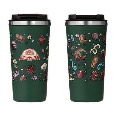 Термокружка вакуумная Палермо (Palermo), зеленая